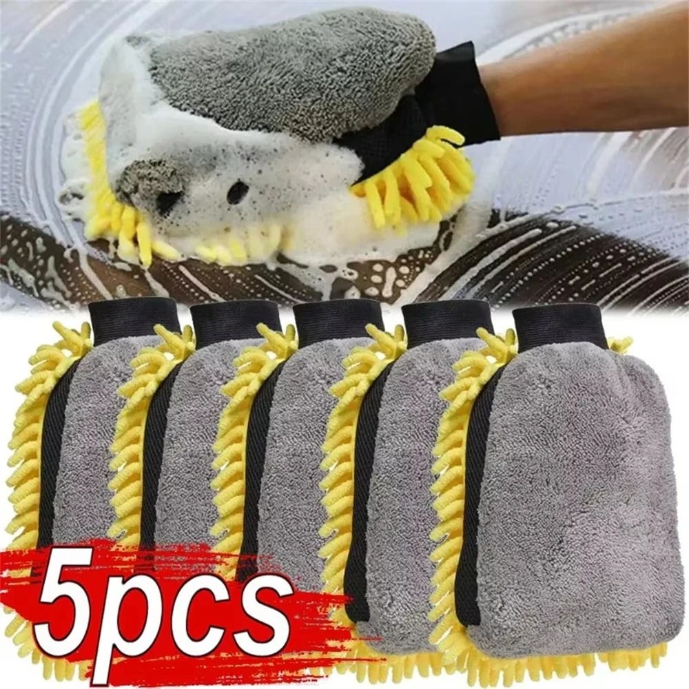 Detailing Brush Set - 1/5pcs Guanti per lavaggio auto Guanti