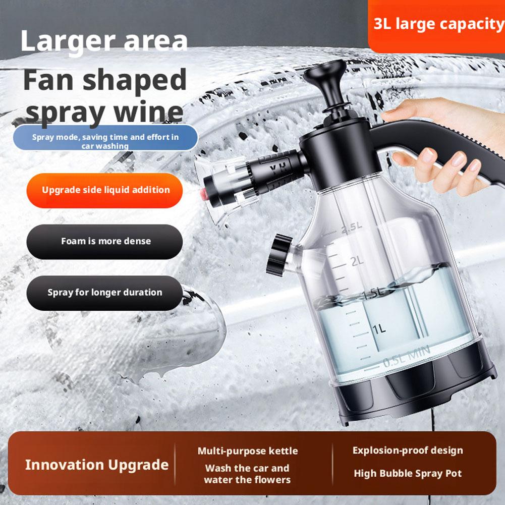 Foam Cannon Car Wash - Spruzzatore a schiuma manuale da 3