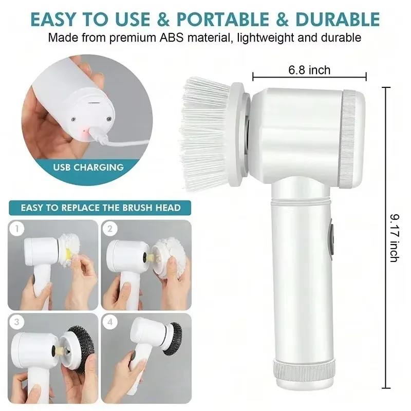 Nuovo lavapavimenti a batteria - Car Cleaning Brush recensione e prezzo