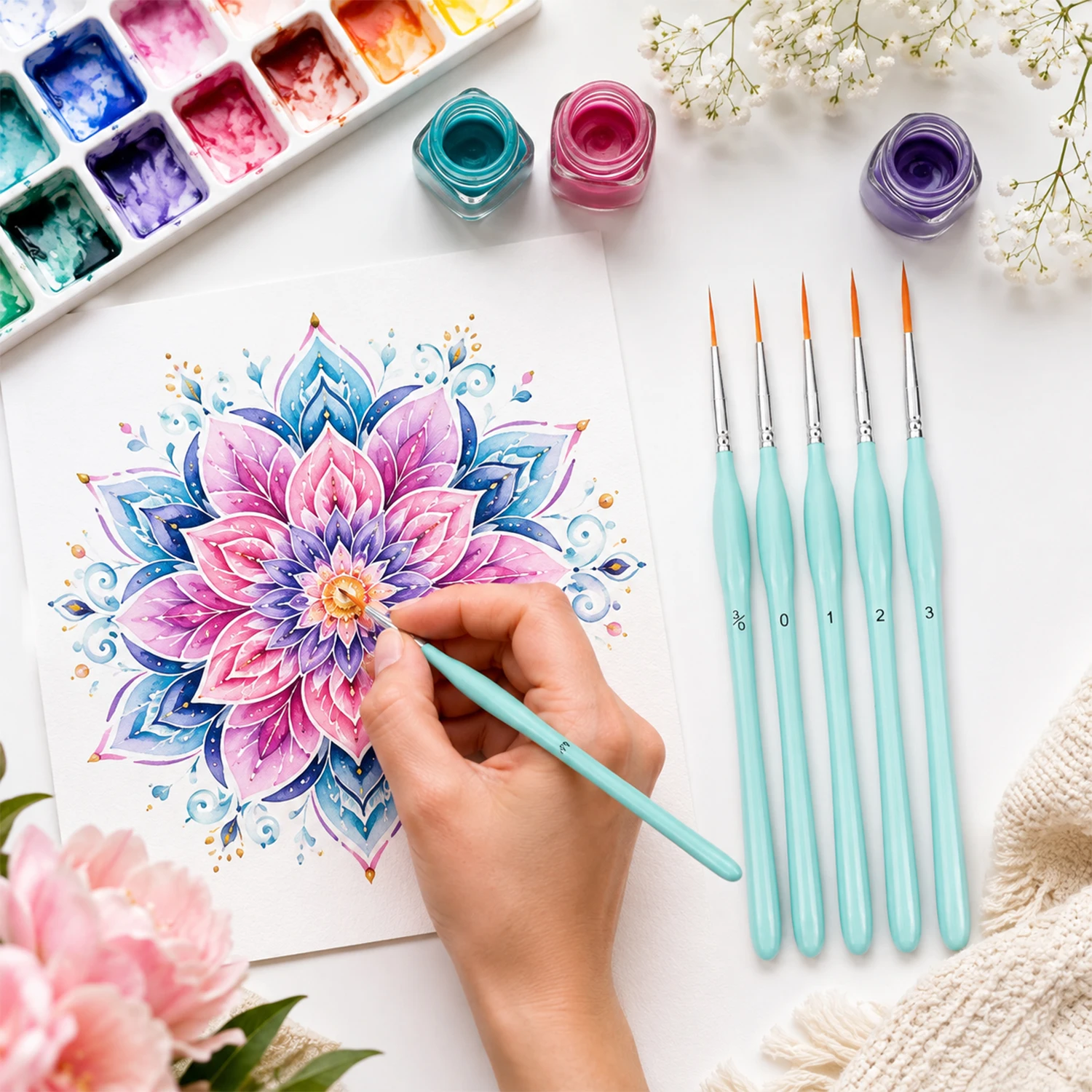 Set di 6 Pennelli per Pittura, - Detailing Brush Set recensione e prezzo